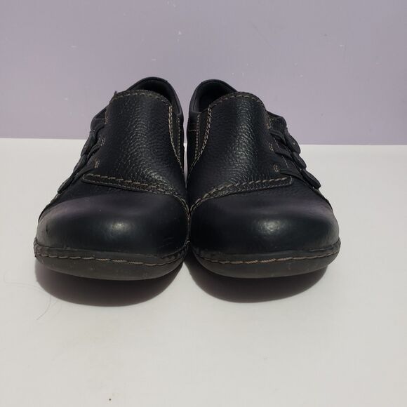 Clark's Black Pebbled Leather Women's Shoes Sz 10 M - Picture 3 of 8
